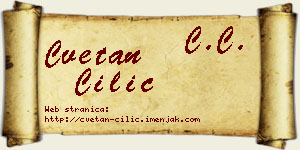 Cvetan Cilić vizit kartica